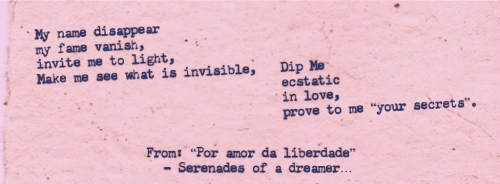 English translated version of few couplets from Portuguese poem: "Por Amor Da Liberadade"